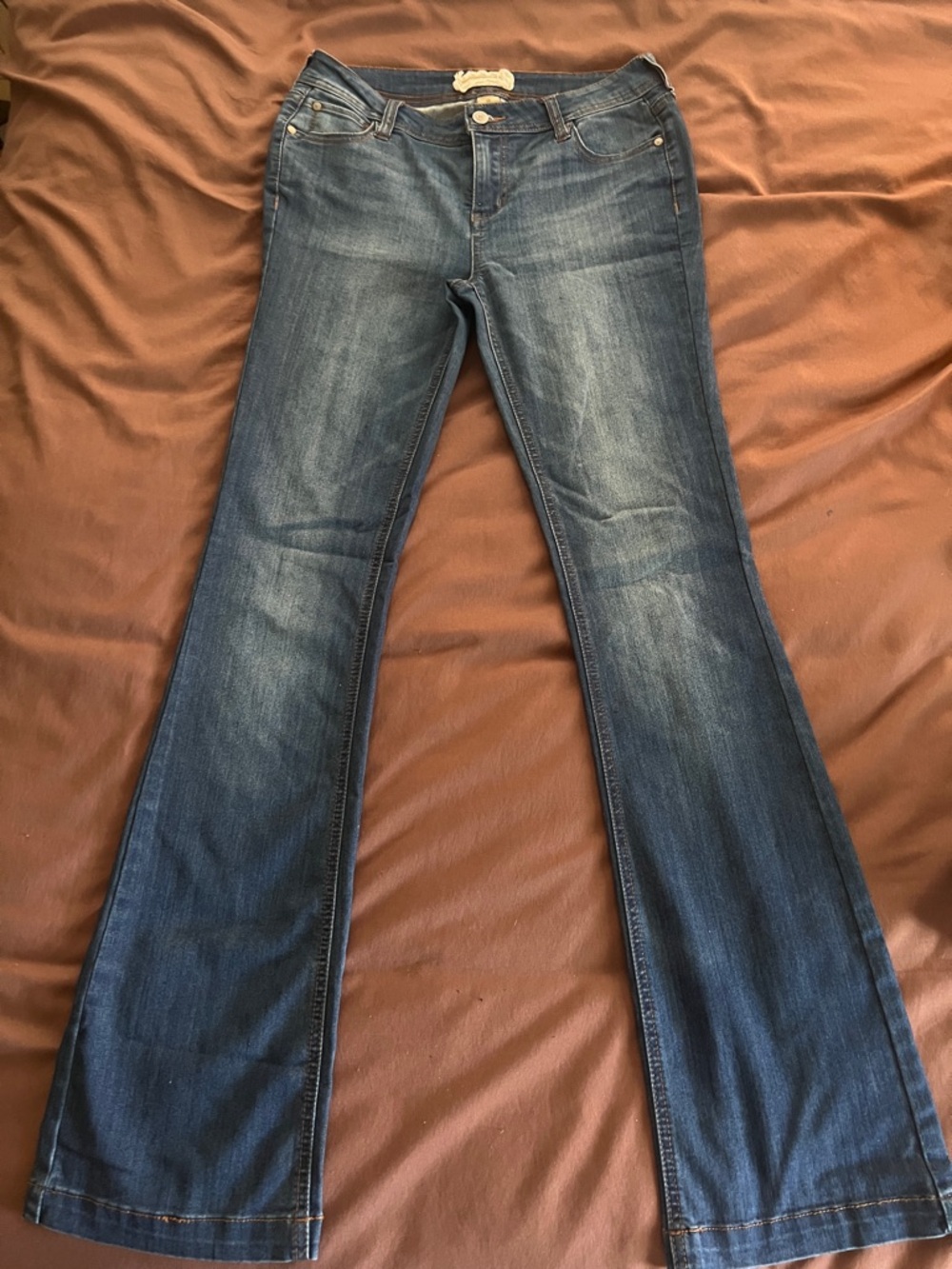 High-Rise Blue Flare Jeans for Women
